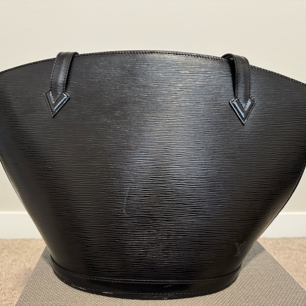Louis Vuitton Saint Jacques Black Epi Leather Shopping Tote Bag